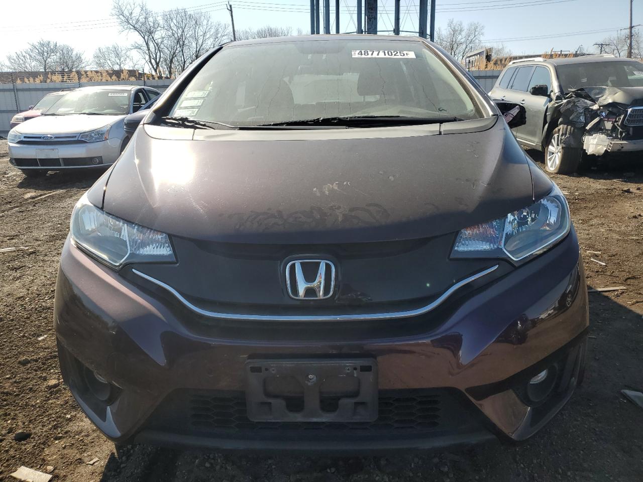 2015 Honda Fit VIN 3HGGK5H8XFM756085 Copart auction photo, rear end / side damage thumbnail 5