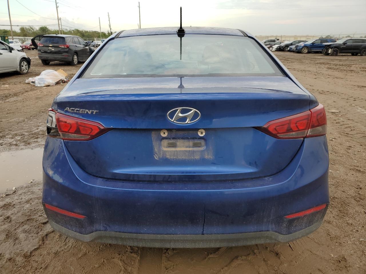 2021 Hyundai Accent VIN 3KPC24A60ME134523 Copart auction photo, front end / rear end damage thumbnail 6