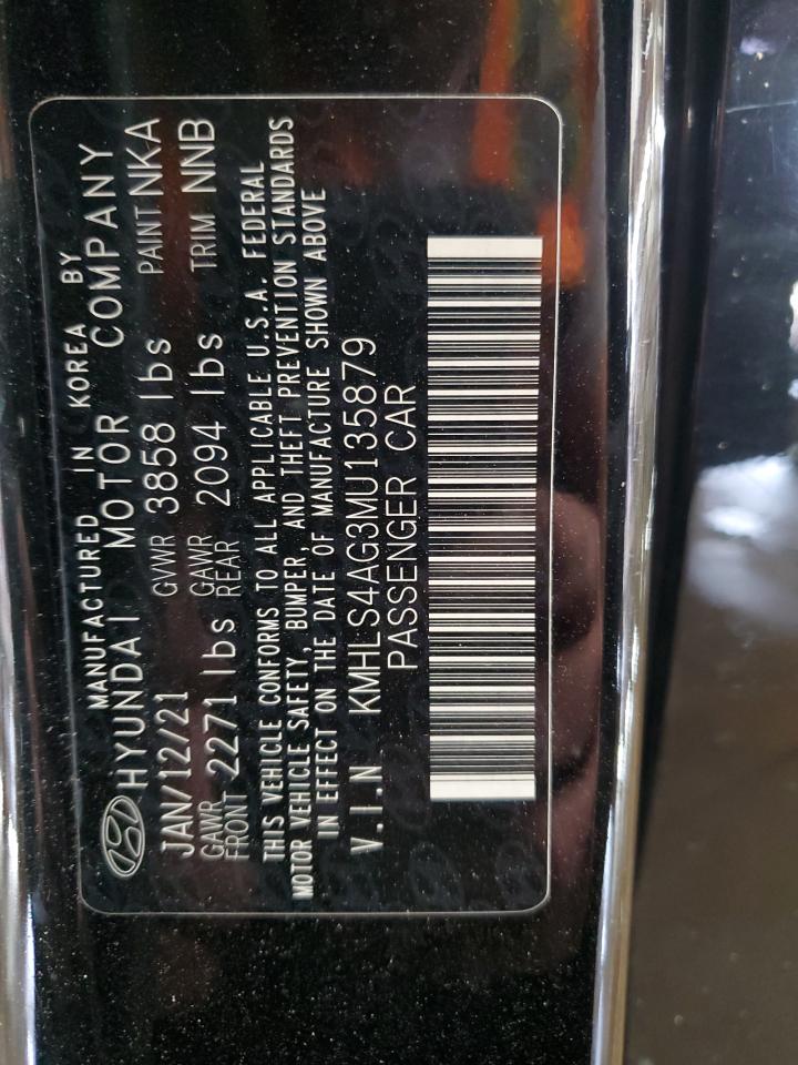 2021 Hyundai Elantra VIN KMHLS4AG3MU135879 Copart auction photo, front end damage thumbnail 12