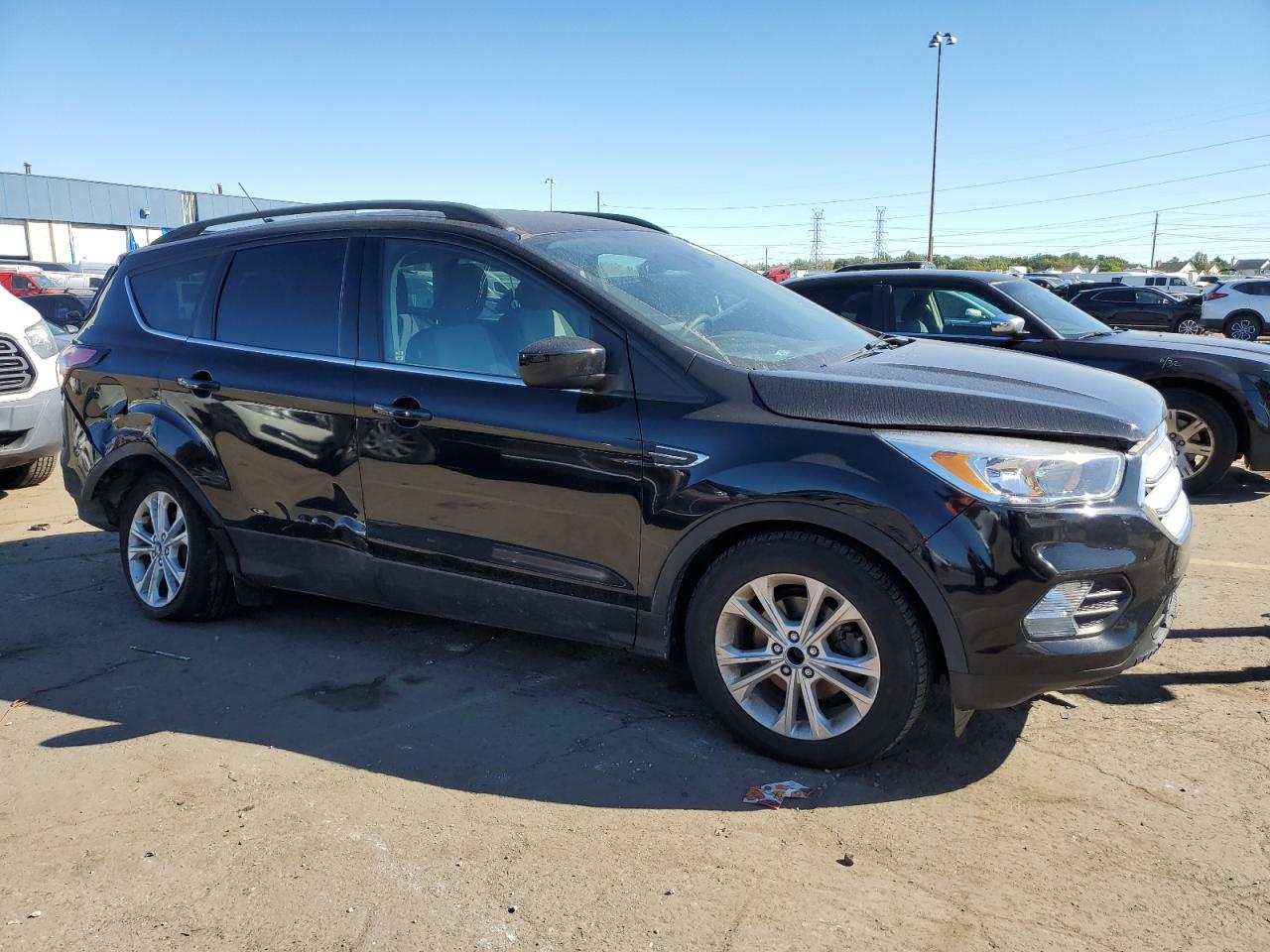 2018 Ford Escape VIN 1FMCU0GD3JUB70689 Copart auction photo, side damage thumbnail 4