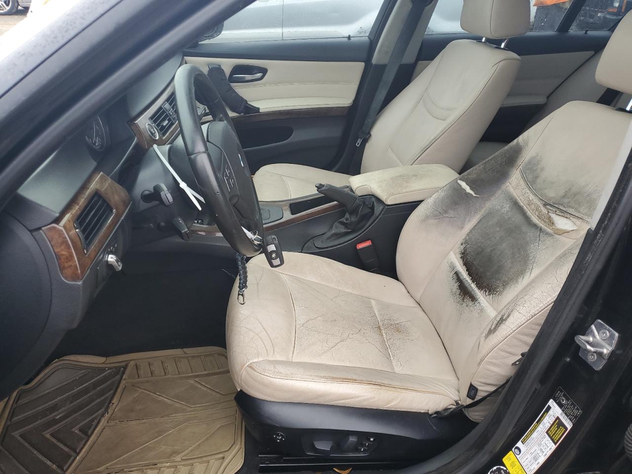 2009 BMW 3er VIN WBAPH735X9A174802 Copart auction photo, burn - engine damage thumbnail 7