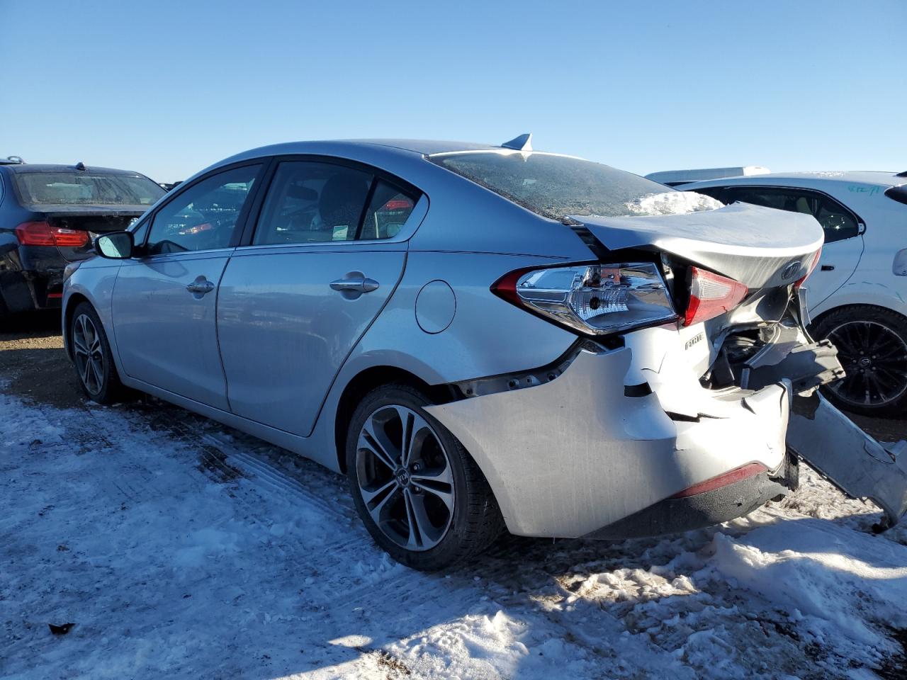 2014 KIA Forte VIN KNAFX4A83E5085716 Copart auction photo, rear end / front end damage thumbnail 2