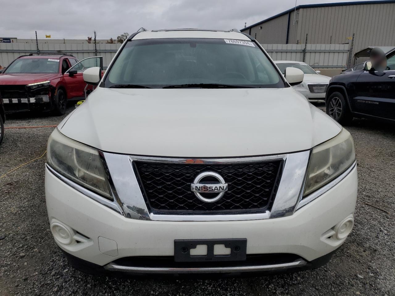 2014 Nissan Pathfinder VIN 5N1CR2MM9EC639460 Copart auction photo, side damage thumbnail 5