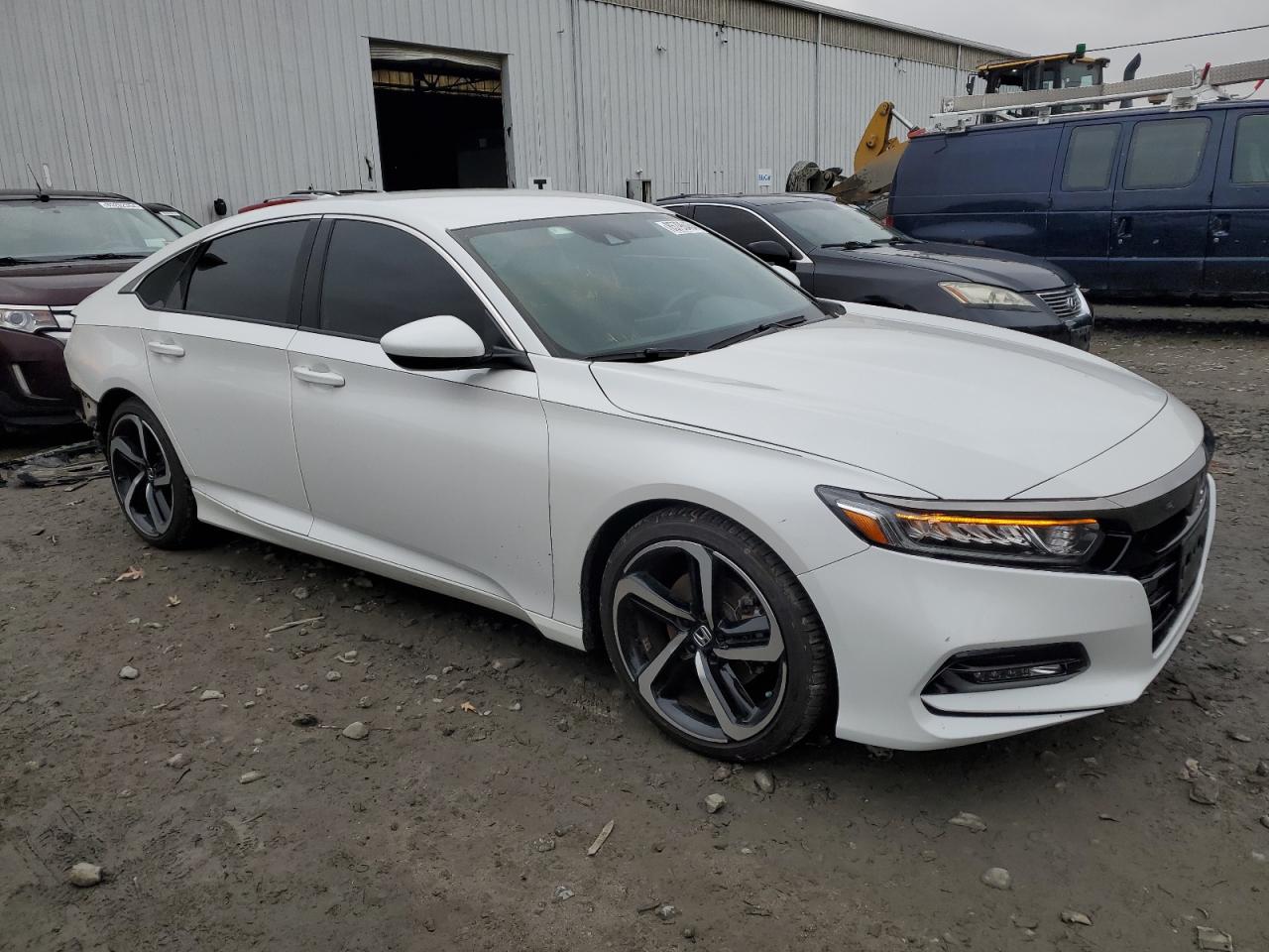 2020 Honda Accord VIN 1HGCV1F31LA001745 Copart auction photo, burn damage thumbnail 4