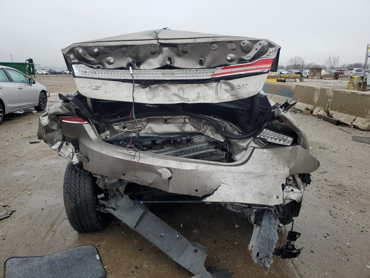 2019 Lincoln MKZ VIN 3LN6L5C97KR602157 Copart auction photo, all over damage thumbnail 6