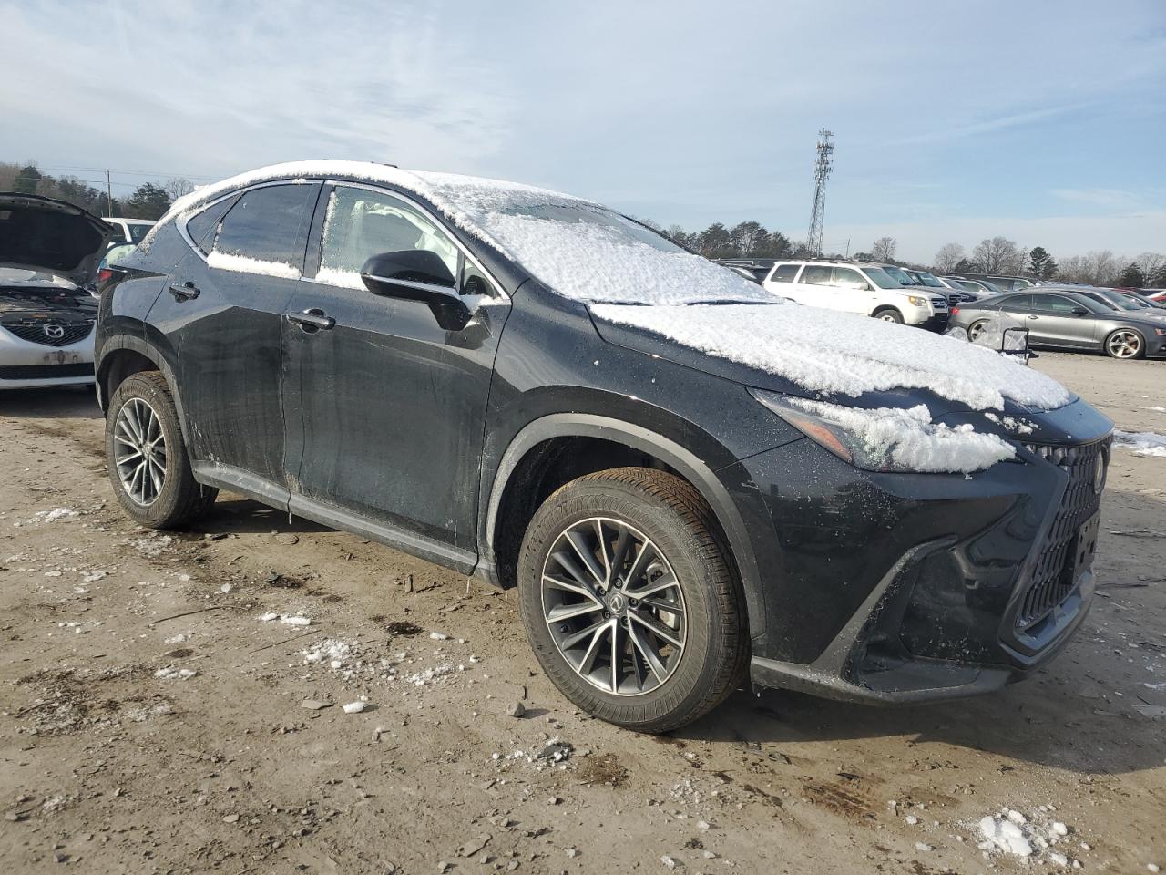 2024 Lexus NX VIN JTJGGCEZ0R2018693 Copart auction photo, side / rear end damage thumbnail 4