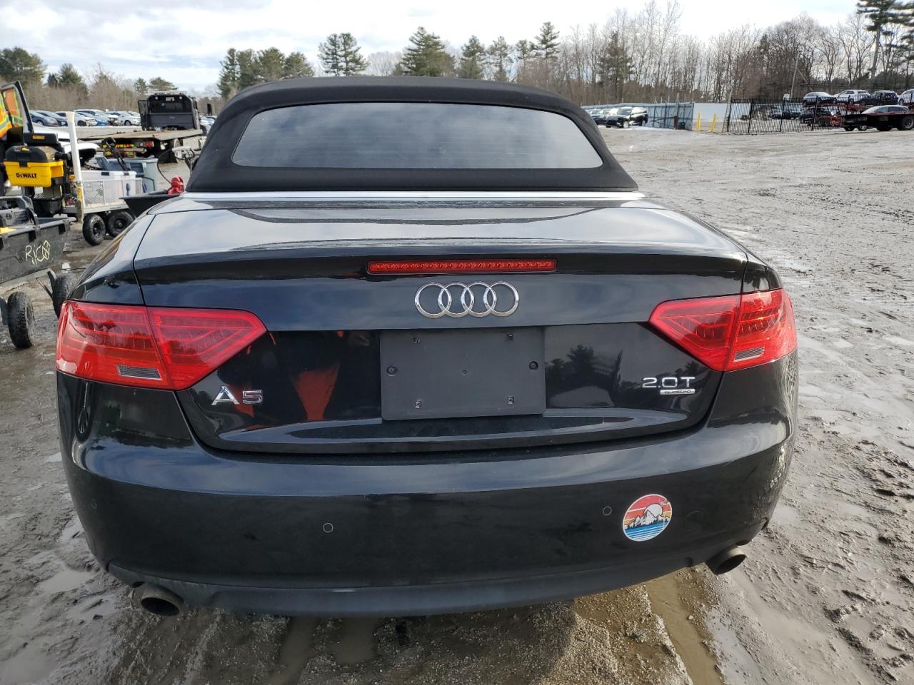 2013 Audi A5 VIN WAULFAFH9DN007761 Copart auction photo, front end / minor dent/scratches damage thumbnail 6