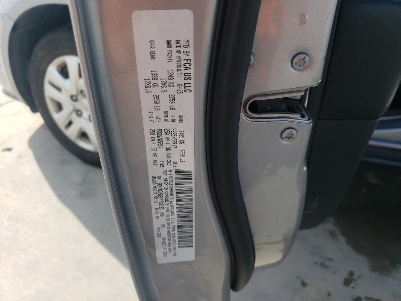 2015 Dodge Journey VIN 3C4PDCAB6FT736795 Copart auction photo, front end damage thumbnail 13
