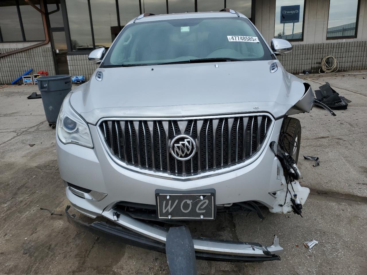 2017 Buick Enclave VIN 5GAKRAKD2HJ297350 Copart auction photo, front end / undercarriage damage thumbnail 5