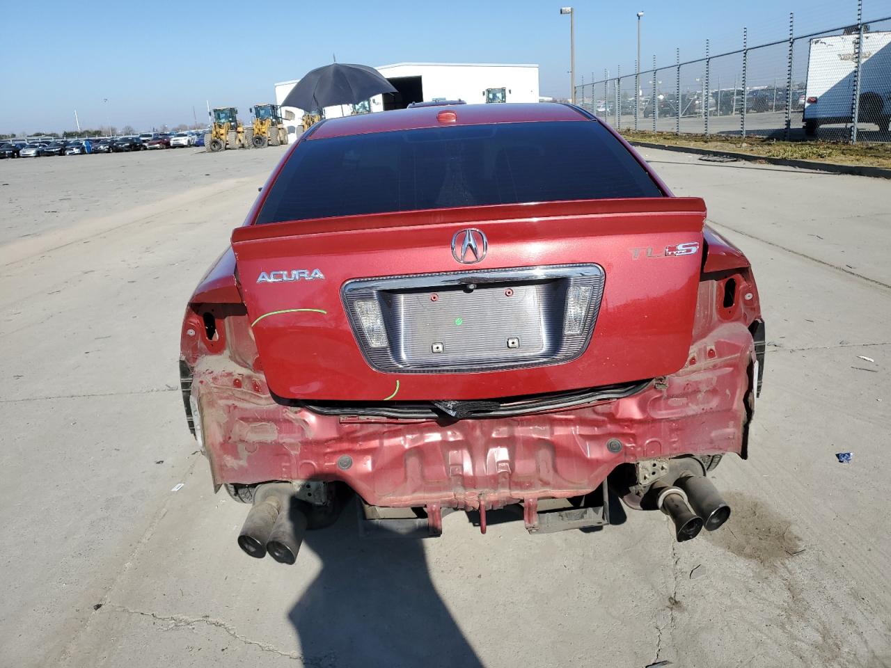 2007 Acura TL VIN 19UUA76667A001310 Copart auction photo, rear end / front end damage thumbnail 6