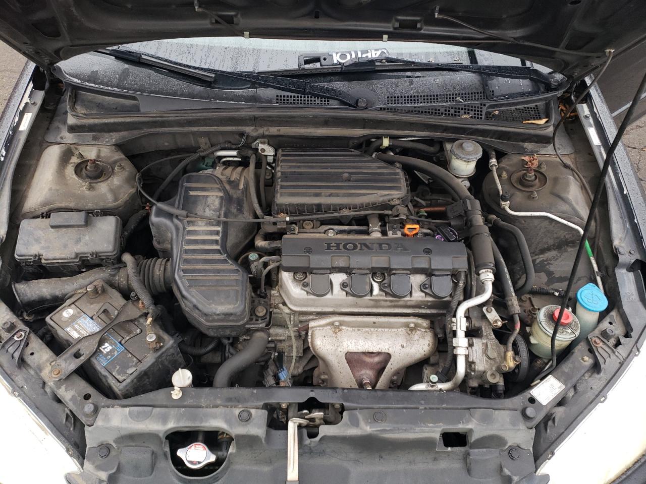 2005 Honda Civic VIN 2HGES16405H620917 Copart auction photo, rear end damage thumbnail 11