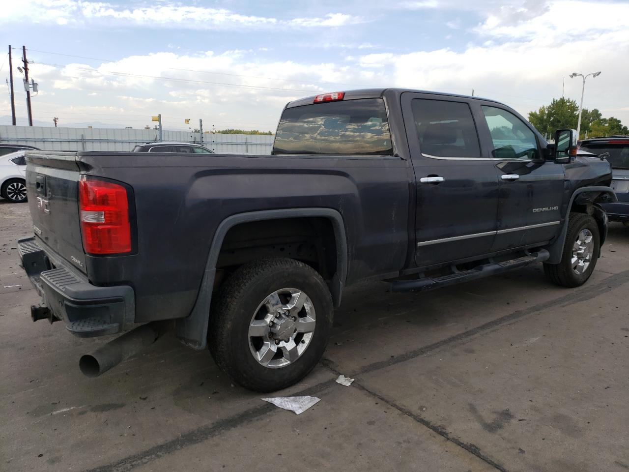 2015 GMC Sierra VIN 1GT120E83FF603057 Copart auction photo, front end / rear end damage thumbnail 3