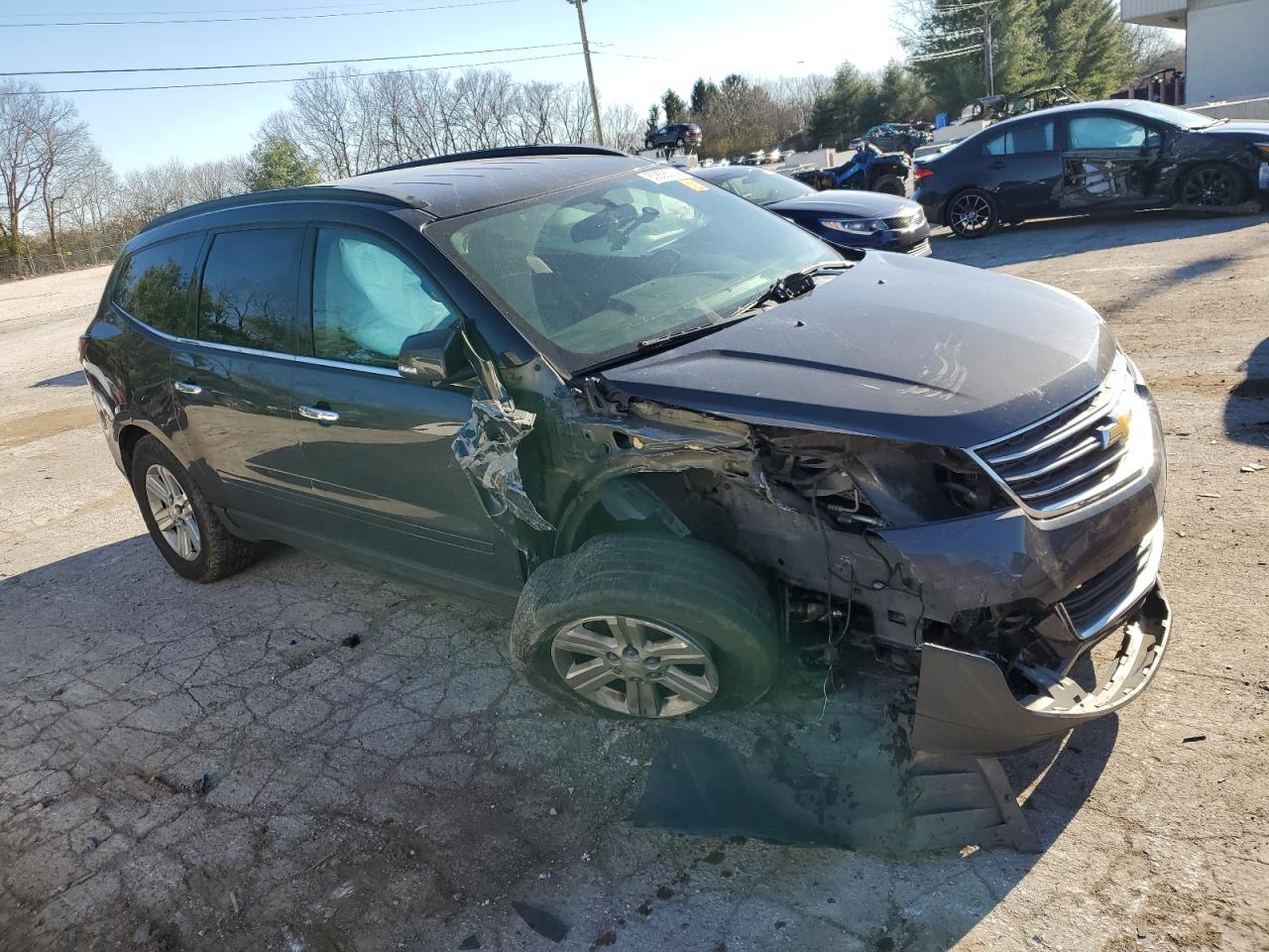 2014 Chevrolet Traverse VIN 1GNKVGKD2EJ286610 Copart auction photo, all over damage thumbnail 4