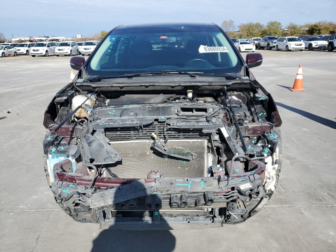 2018 Ford Edge VIN 2FMPK3K89JBB58359 Copart auction photo, front end damage thumbnail 5