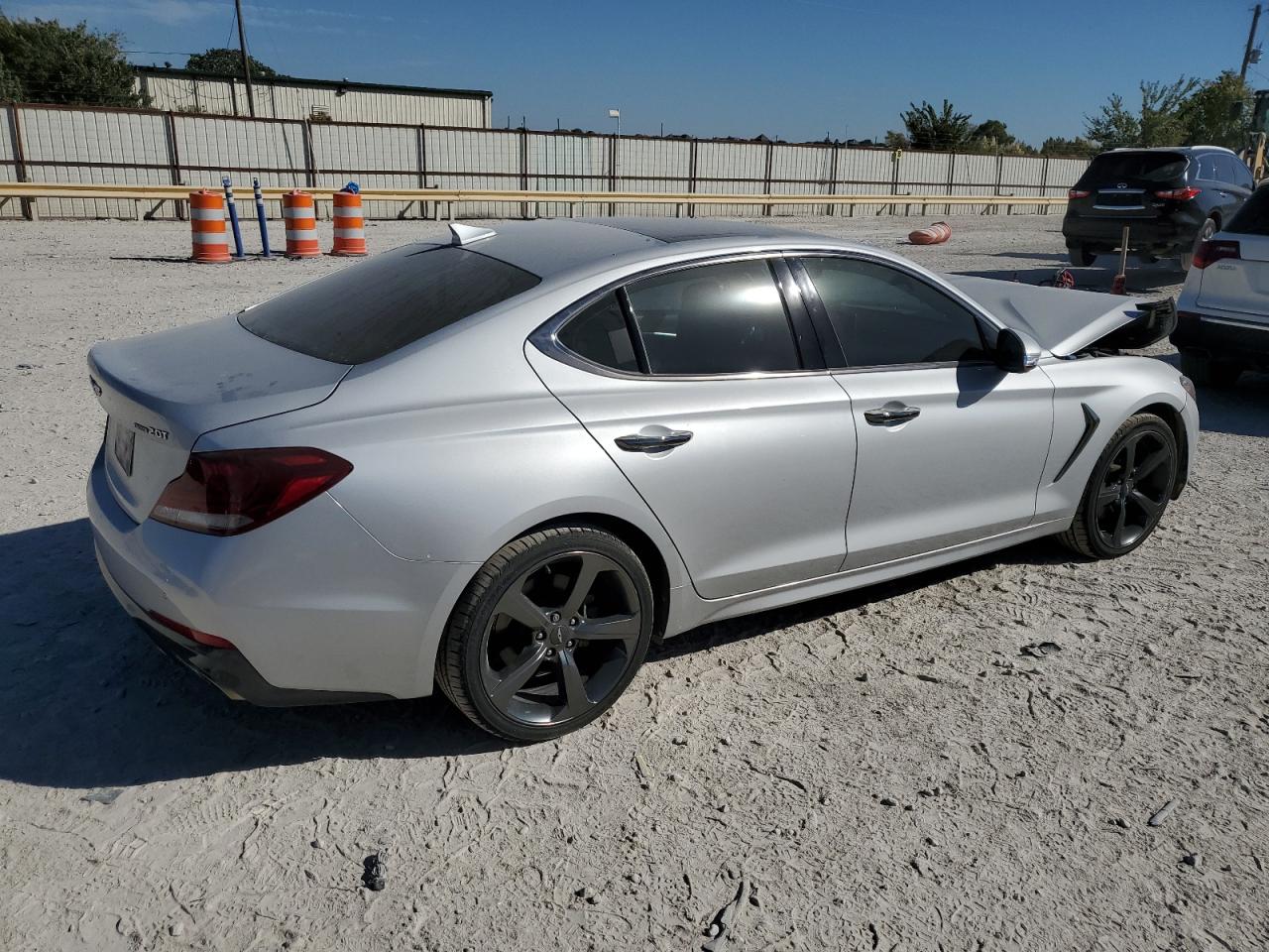 2019 Genesis G70 VIN KMTG44LA1KU044908 Copart auction photo, front end damage thumbnail 3