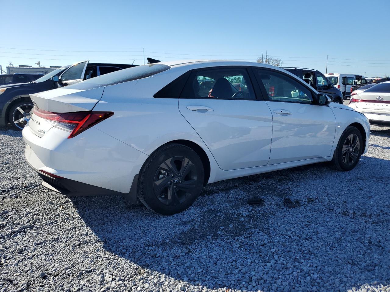 2023 Hyundai Elantra VIN KMHLM4AJ2PU084515 Copart auction photo, side / rear end damage thumbnail 3