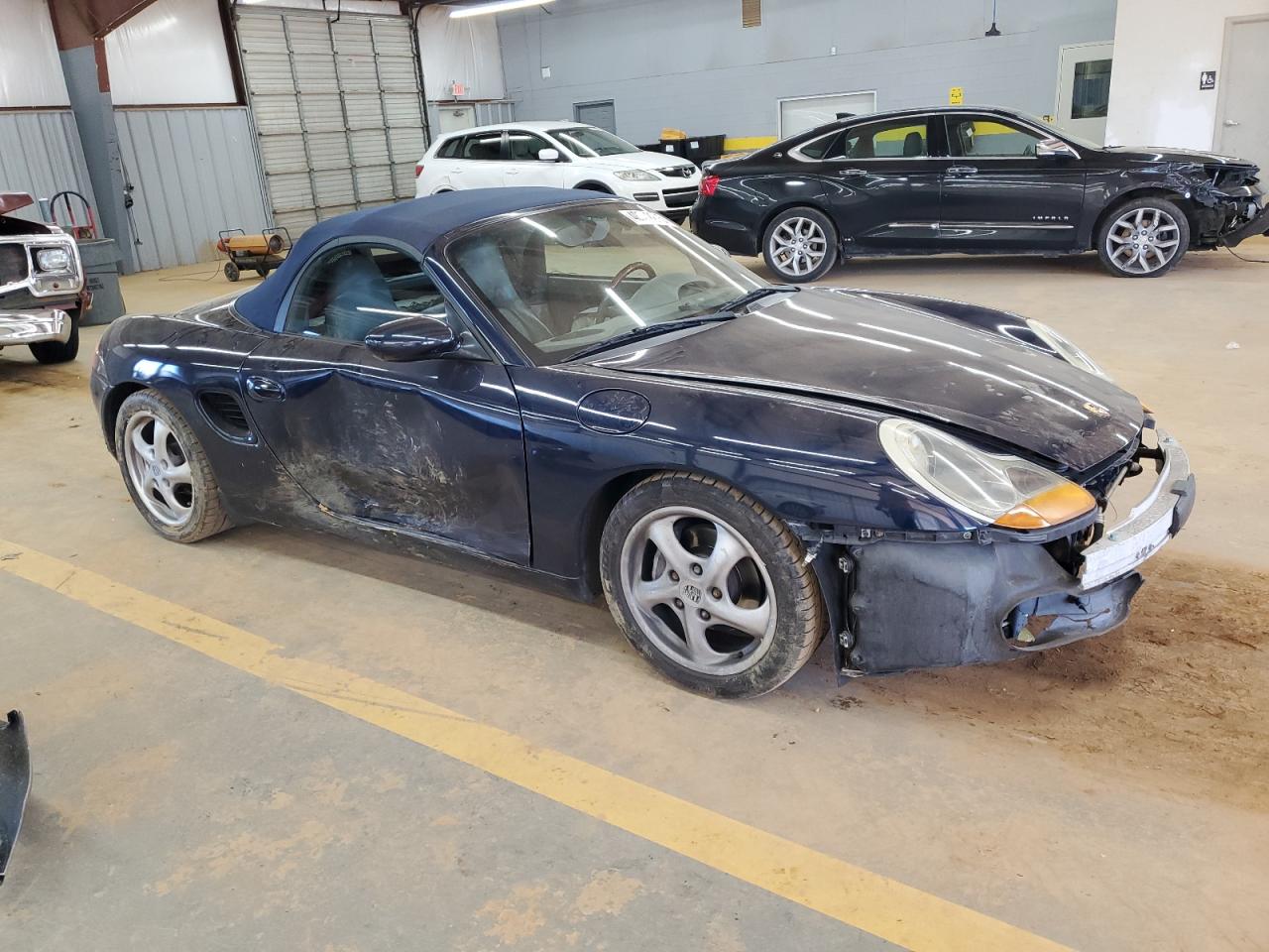 1998 Porsche Boxster VIN WP0CA2985WU623727 Copart auction photo, front end / side damage thumbnail 4