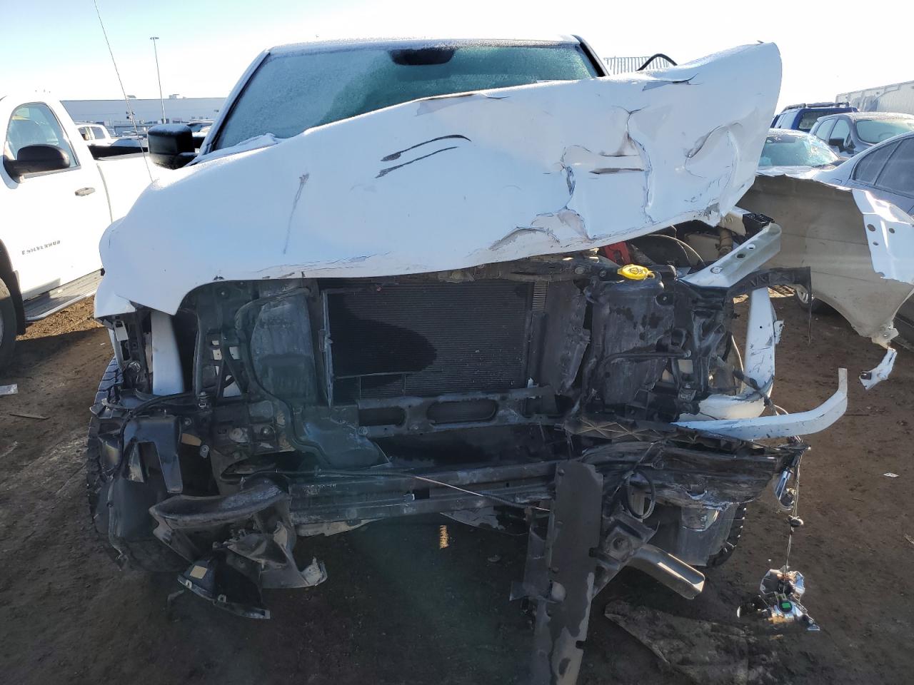 2018 RAM 1500 VIN 1C6RR7FG6JS167812 Copart auction photo, front end damage thumbnail 5