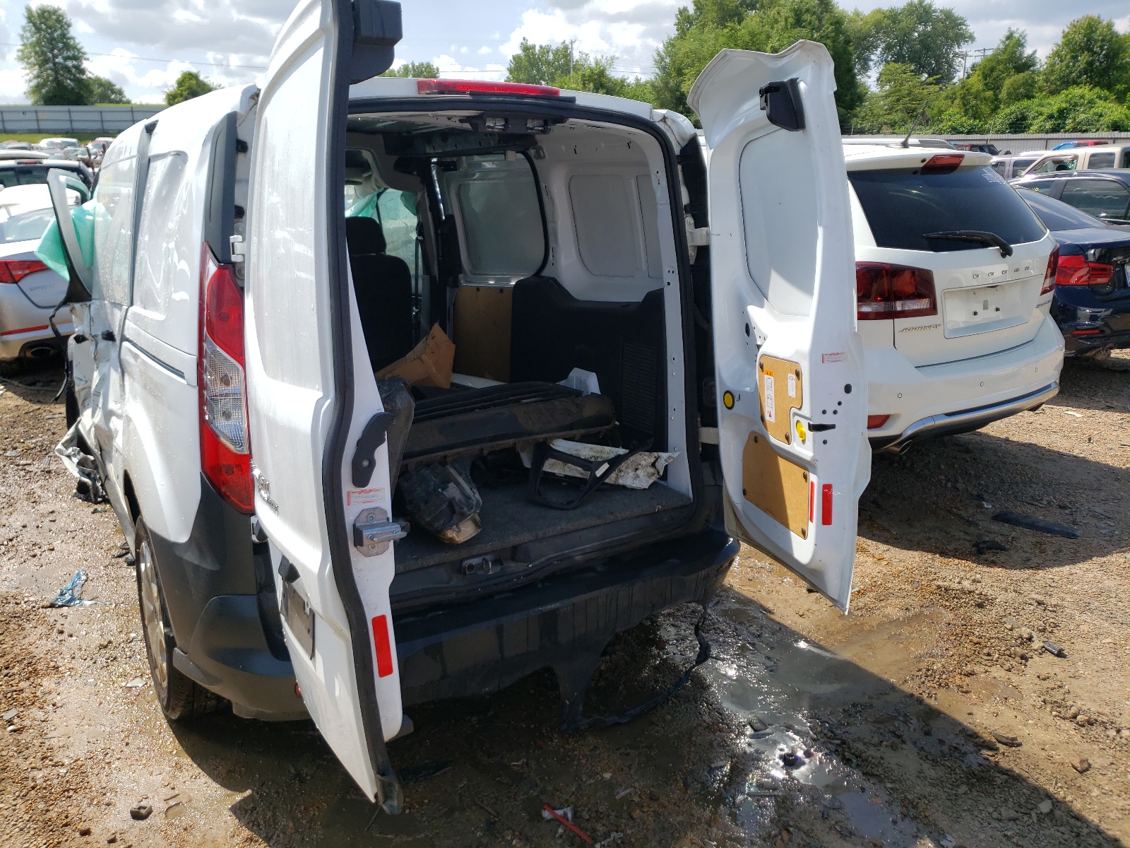 2015 Ford Transit VIN NM0LS7E70F1214203 Copart auction photo, rollover damage thumbnail 3