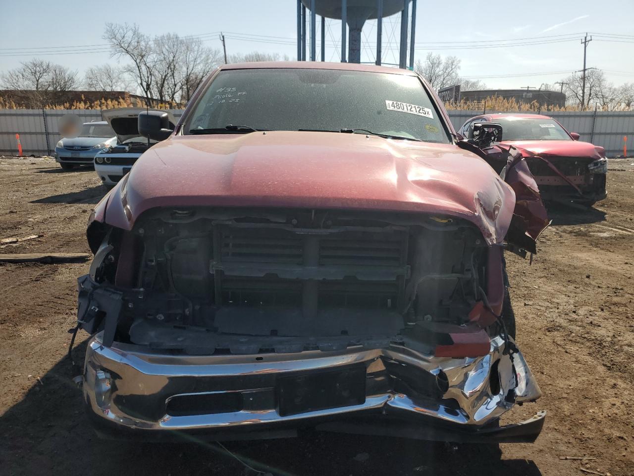 2014 RAM 1500 VIN 1C6RR7GT9ES273057 Copart auction photo, front end damage thumbnail 5