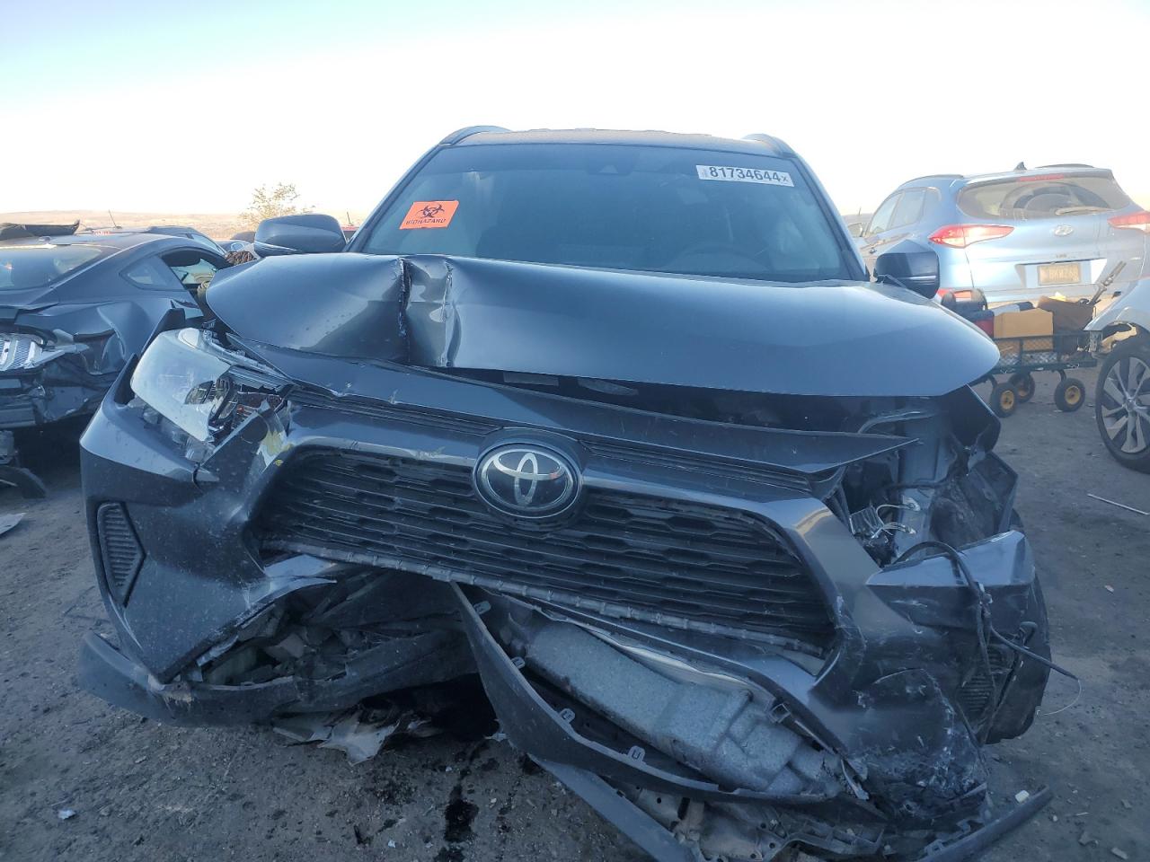 2021 Toyota RAV 4 VIN 2T3G1RFV7MC188179 Copart auction photo, front end damage thumbnail 5