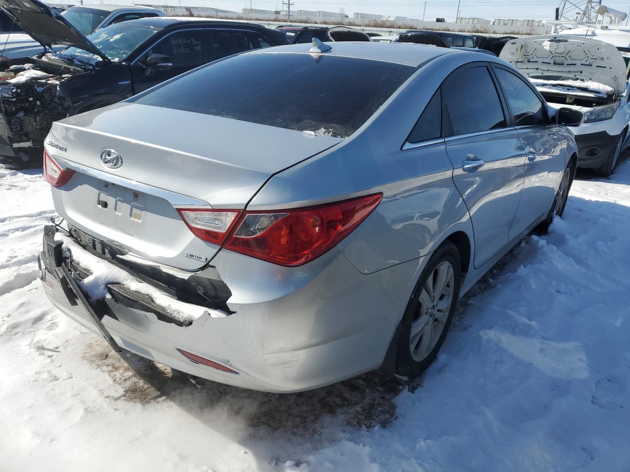 2011 Hyundai Sonata VIN 5NPEC4AC9BH105073 Copart auction photo, rear end / front end damage thumbnail 3
