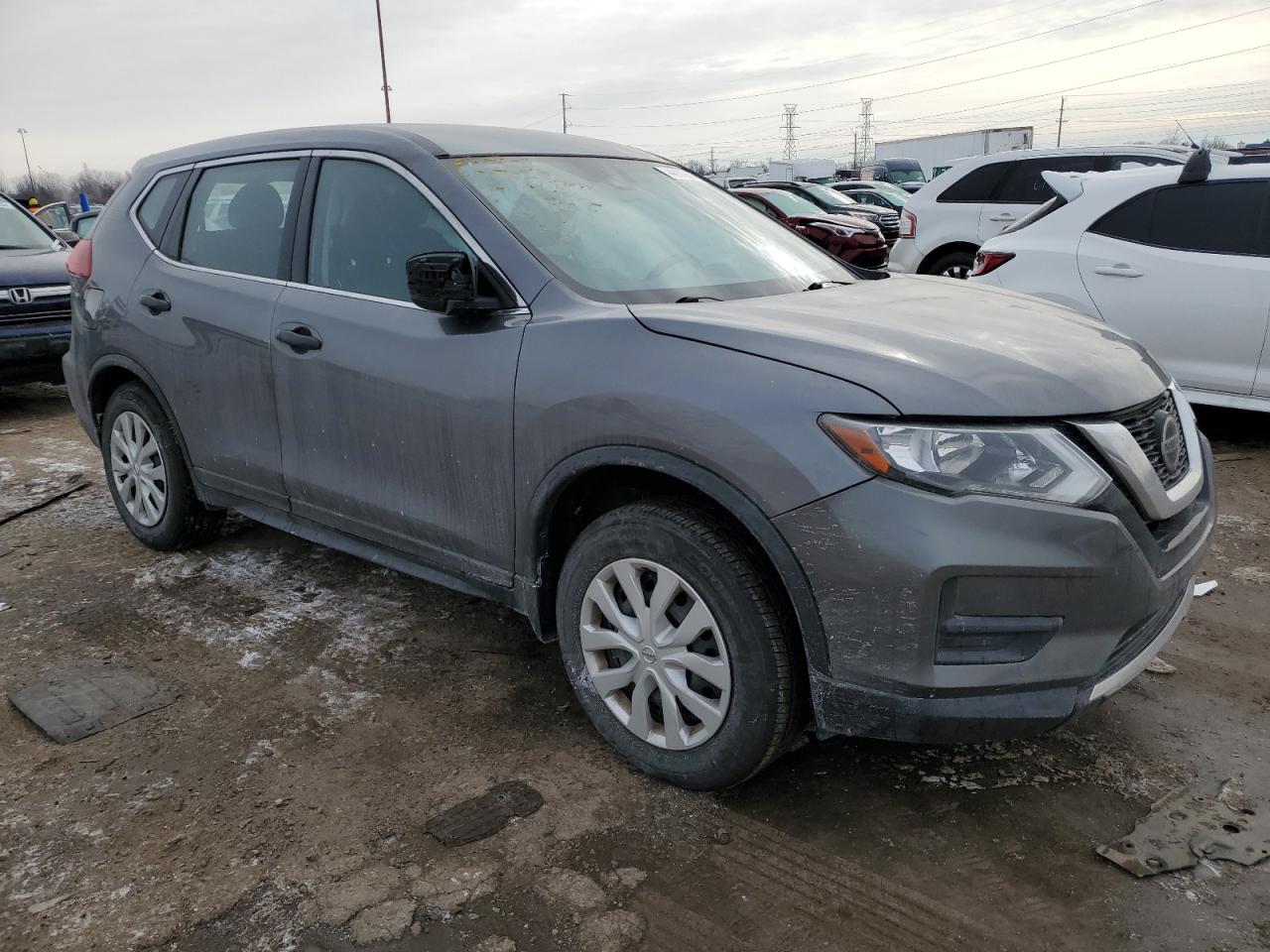 2020 Nissan Rogue VIN JN8AT2MV8LW124018 Copart auction photo, side damage thumbnail 4