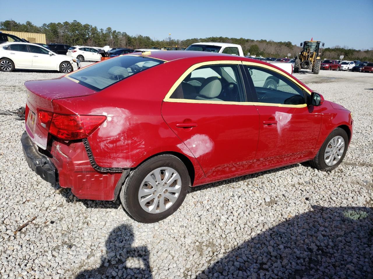 2013 KIA Forte VIN KNAFU4A2XD5683885 Copart auction photo, all over / partial repair damage thumbnail 3