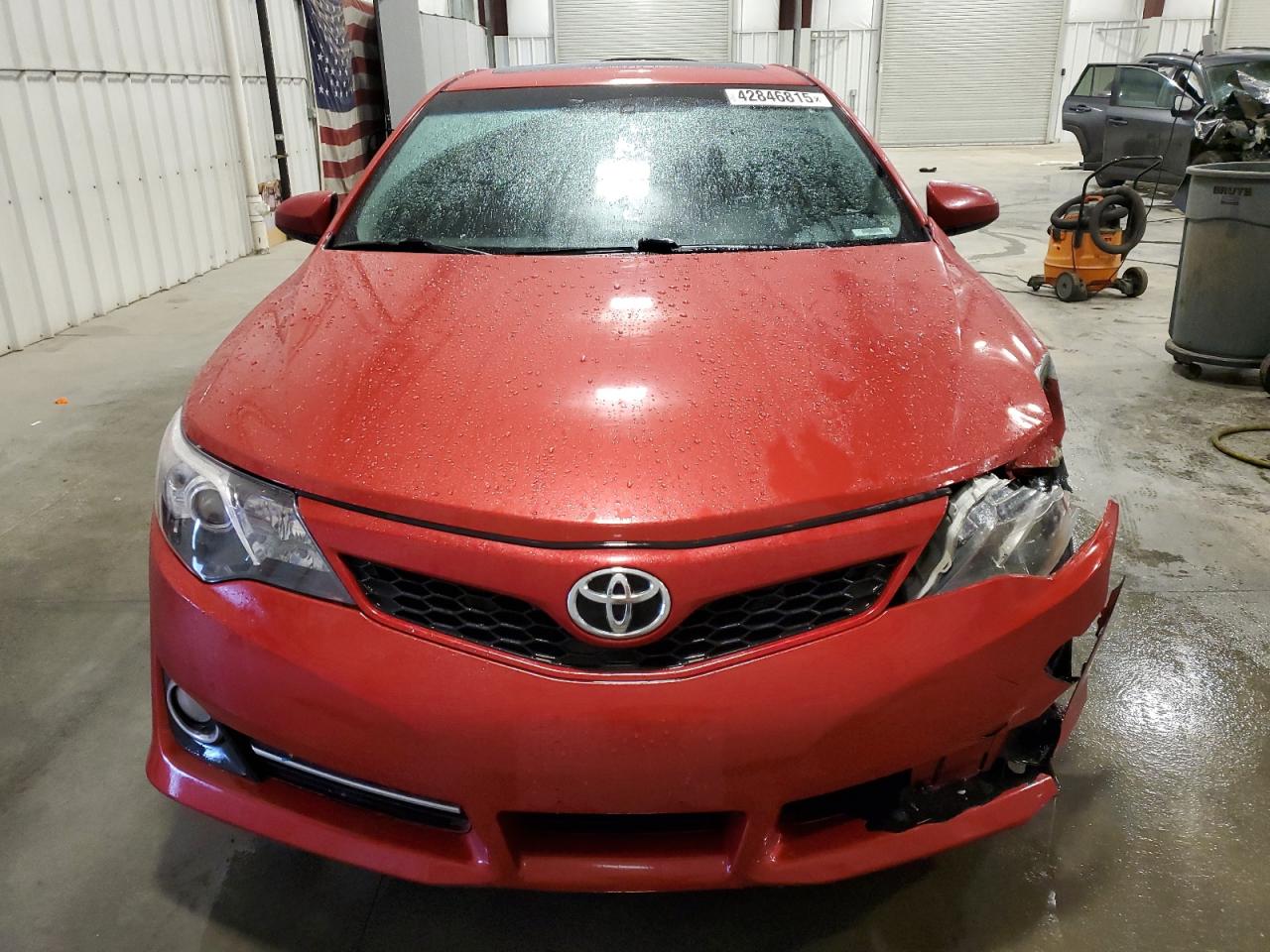 2013 Toyota Camry VIN 4T1BF1FK4DU663538 Copart auction photo, front end / side damage thumbnail 5