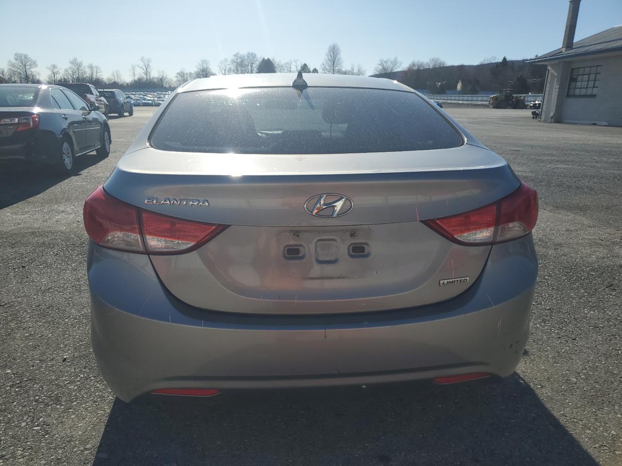 2012 Hyundai Elantra VIN KMHDH4AEXCU209296 Copart auction photo, vandalism / top/roof damage thumbnail 6