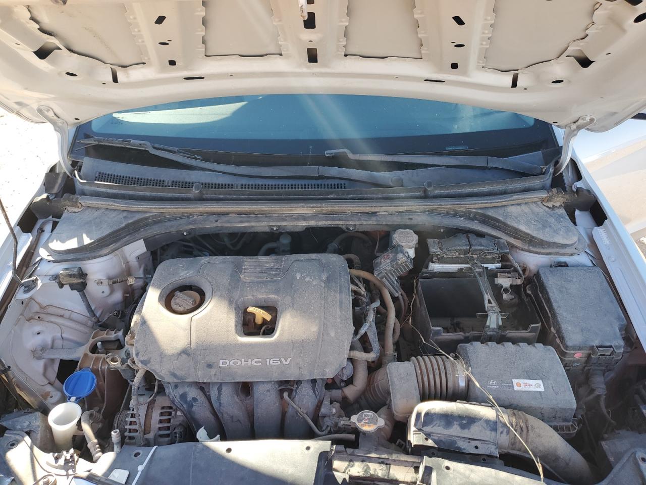 2017 Hyundai Elantra VIN KMHD74LF4HU088264 Copart auction photo, front end / undercarriage damage thumbnail 11