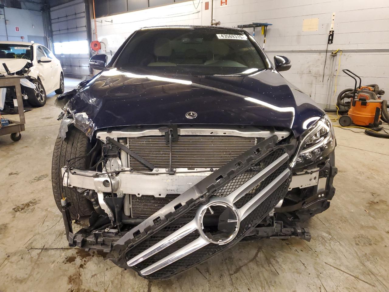 2021 Mercedes-Benz C-klasse VIN W1KWF8EB9MR642810 Copart auction photo, front end / mechanical damage thumbnail 5
