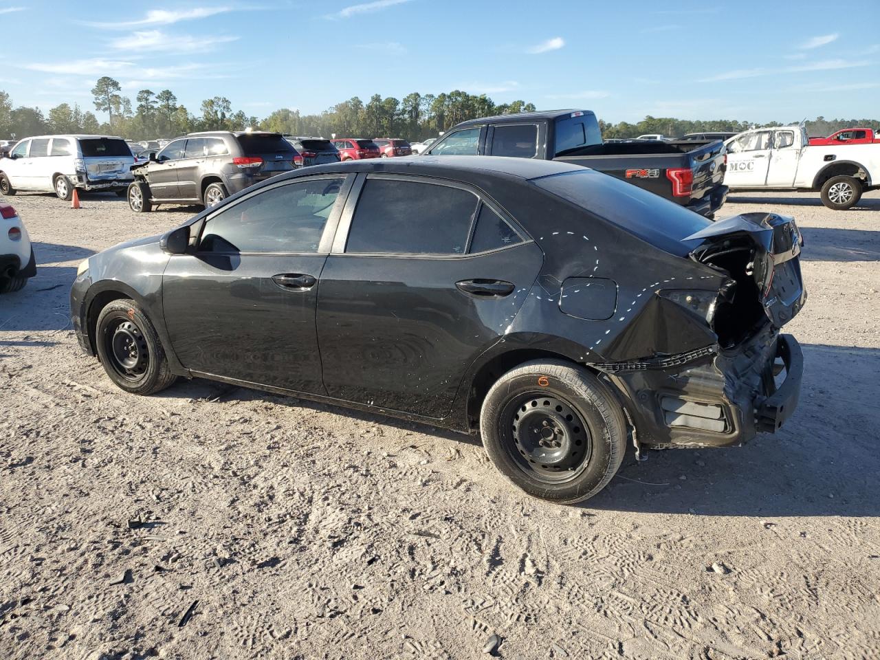 2015 Toyota Corolla VIN 5YFBURHE3FP264376 Copart auction photo, rear end / minor dent/scratches damage thumbnail 2
