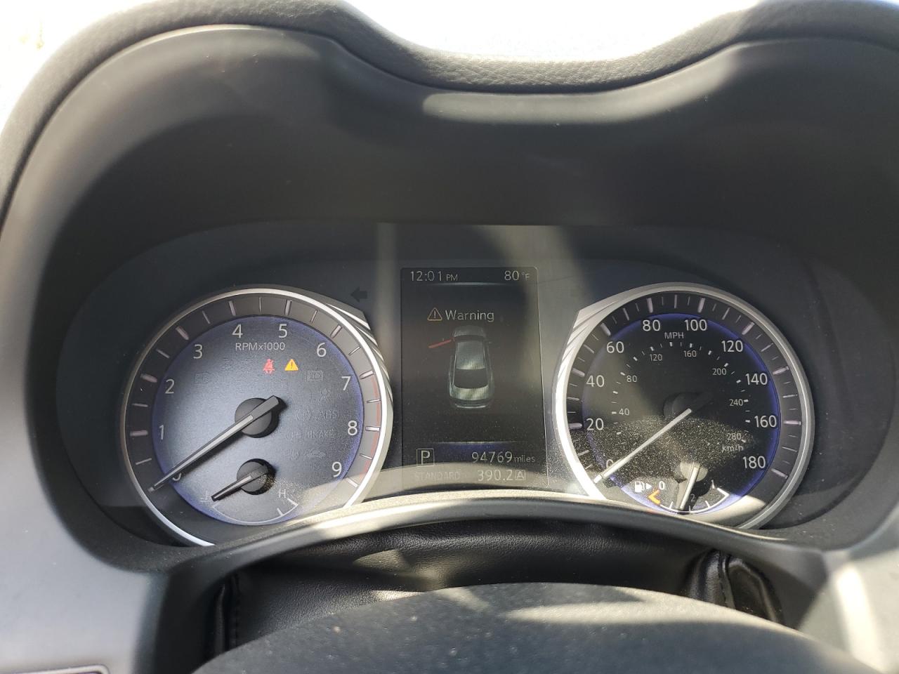2017 Infiniti Q50 VIN JN1EV7AP9HM741136 Copart auction photo, front end / side damage thumbnail 9