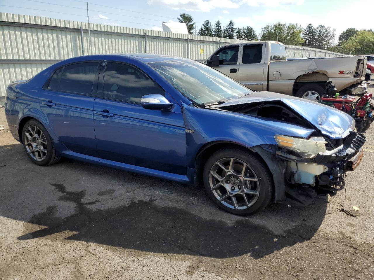2008 Acura TL VIN 19UUA76598A039428 Copart auction photo, front end / side damage thumbnail 4