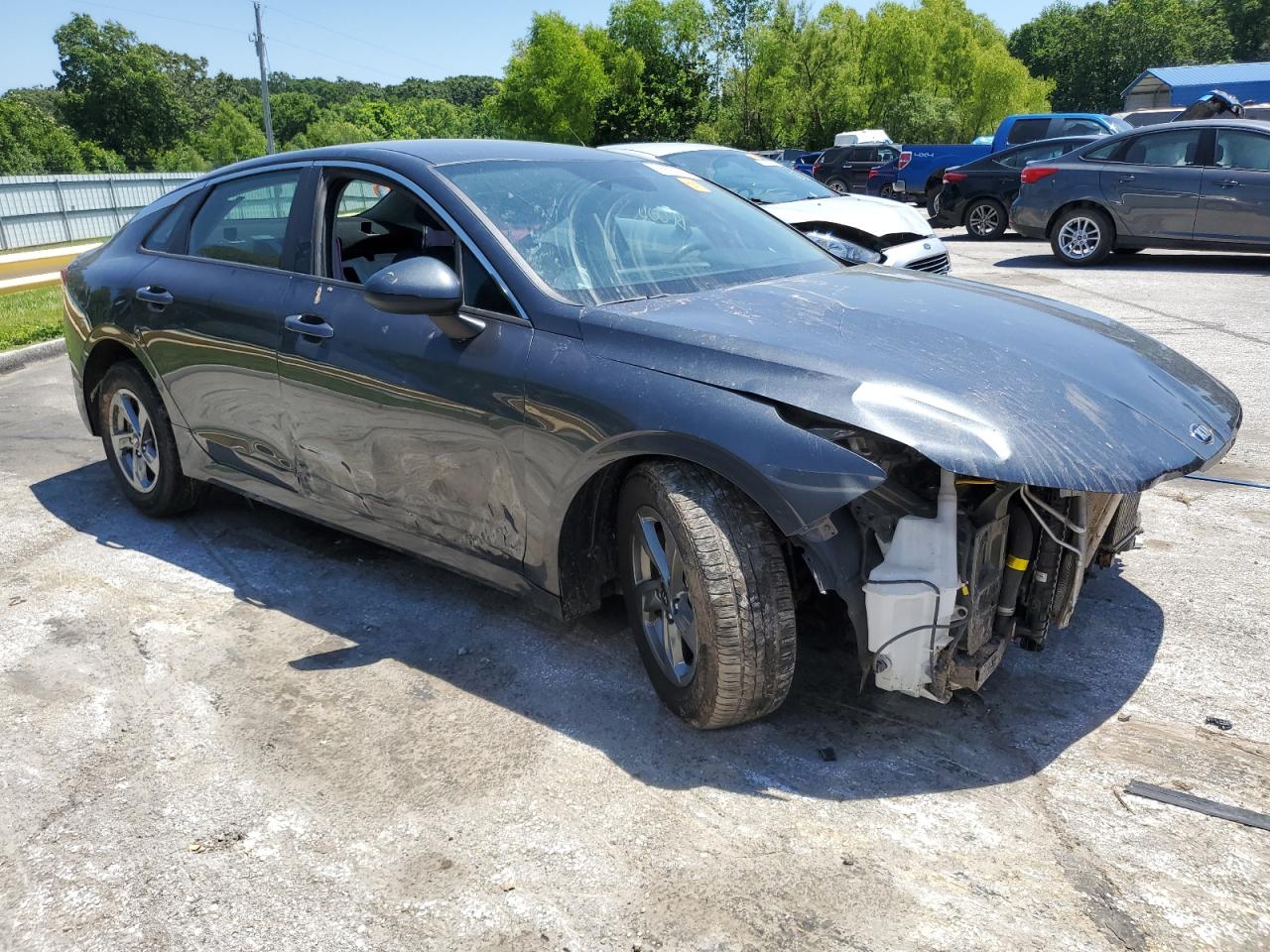 2021 KIA K5 VIN 5XXG14J20MG015413 Copart auction photo, all over damage thumbnail 4