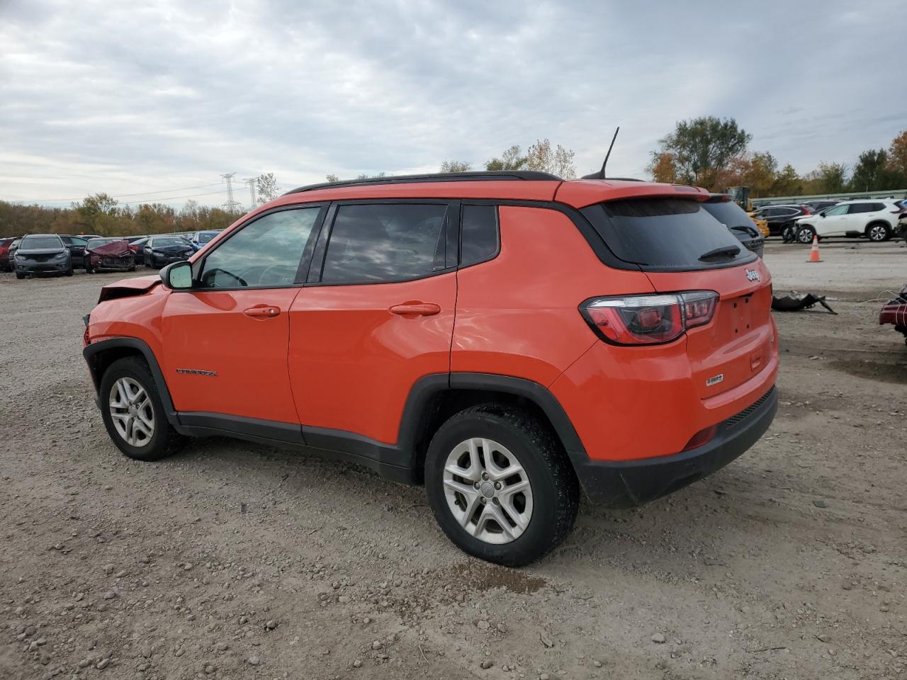 2018 Jeep Compass VIN 3C4NJCAB8JT233133 Copart auction photo, front end damage thumbnail 2