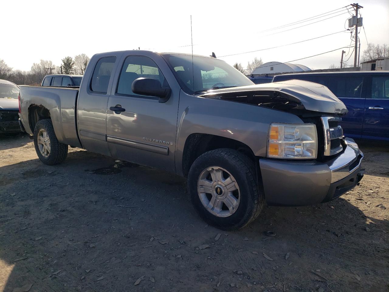 2009 Chevrolet Silverado VIN 1GCEK29049Z125283 Copart auction photo, front end / rear end damage thumbnail 4