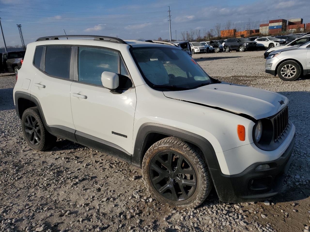 2017 Jeep Renegade VIN ZACCJBBB6HPF80073 Copart auction photo, front end / side damage thumbnail 4