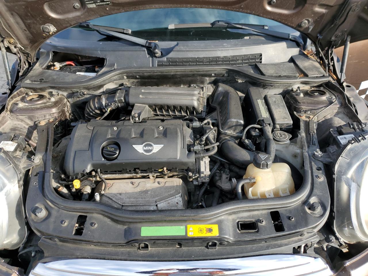 2011 MINI Cooper VIN WMWSU3C52BT094435 Copart auction photo, water/flood / front end damage thumbnail 11