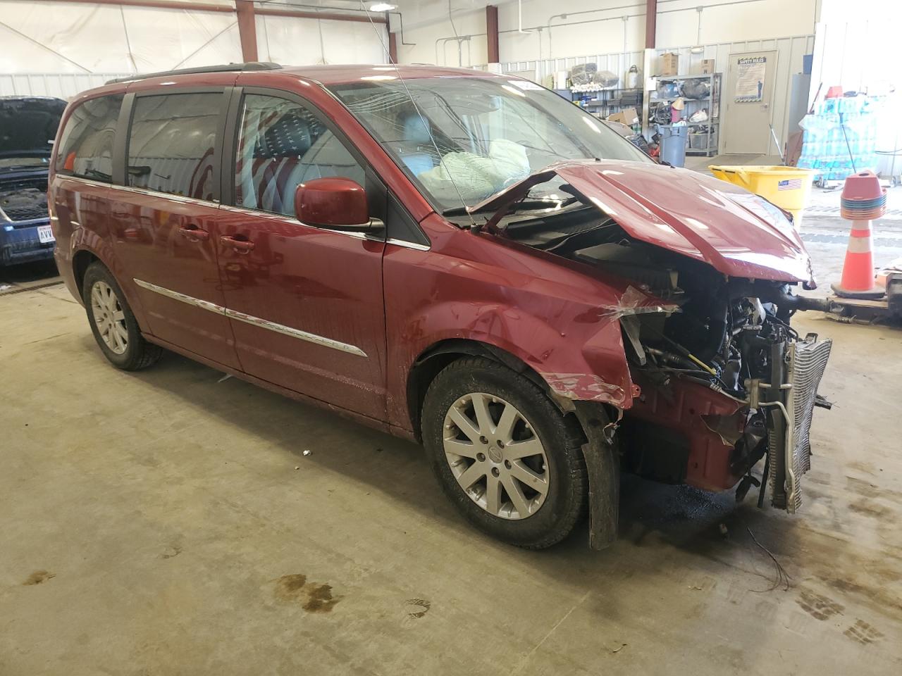 2013 Chrysler Town & Country VIN 2C4RC1BG8DR713447 Copart auction photo, front end / mechanical damage thumbnail 4