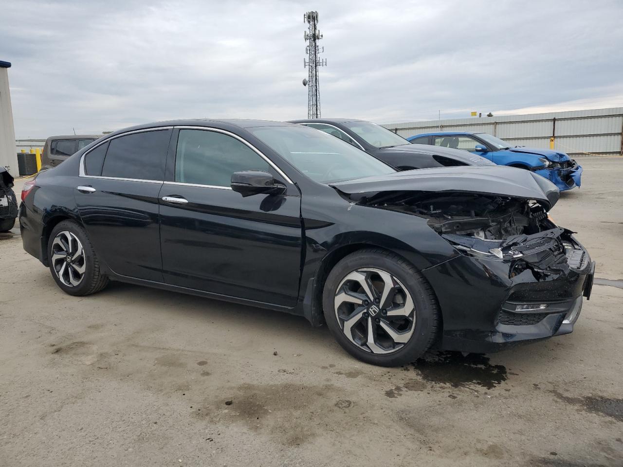 2017 Honda Accord VIN 1HGCR3F05HA022501 Copart auction photo, front end damage thumbnail 4