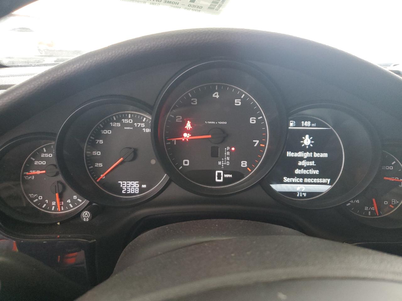 2015 Porsche Panamera VIN WP0AA2A73FL007380 Copart auction photo, front end / side damage thumbnail 9