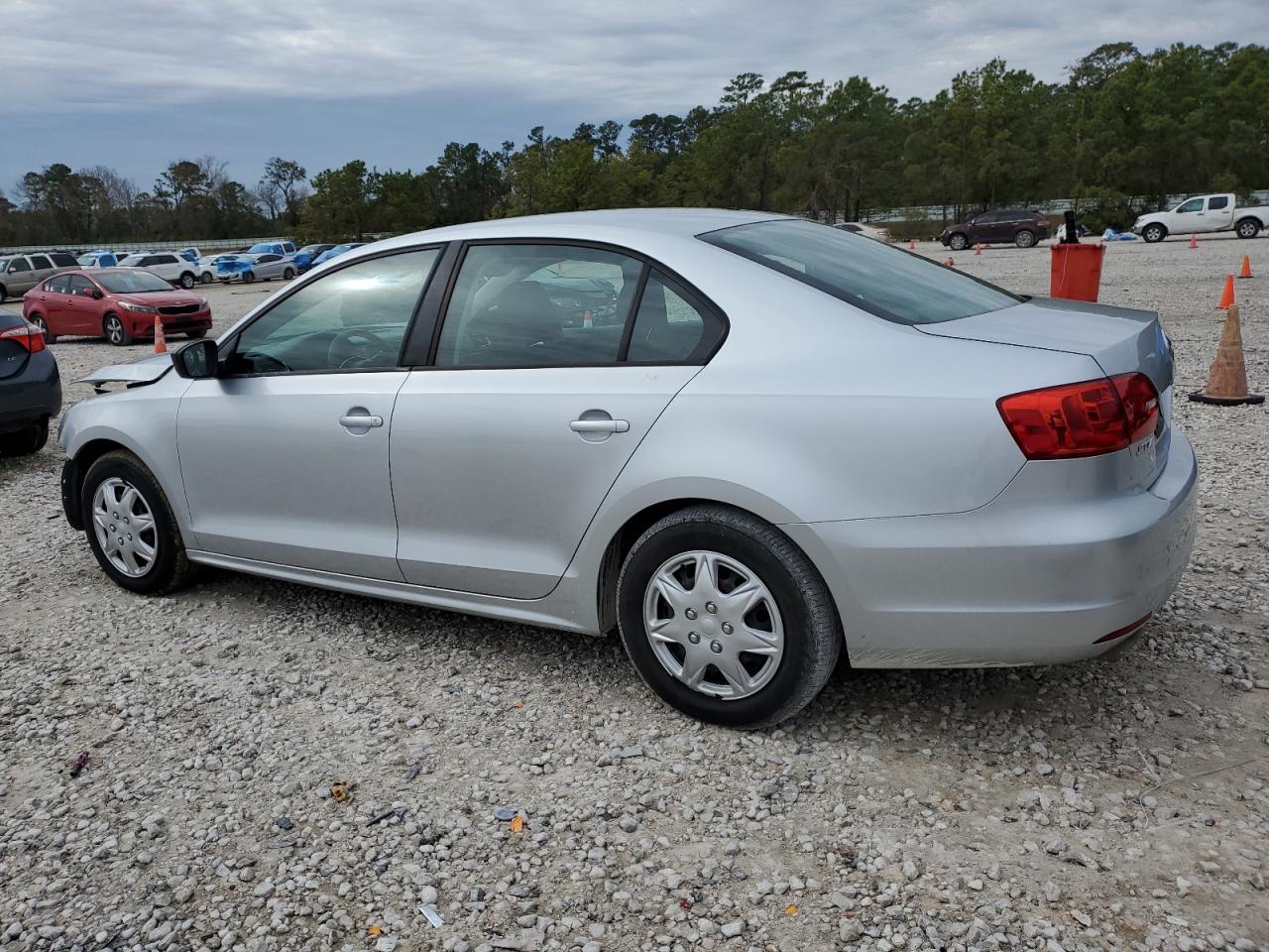 2014 Volkswagen Jetta VIN 3VW2K7AJ1EM219537 Copart auction photo, front end / side damage thumbnail 2
