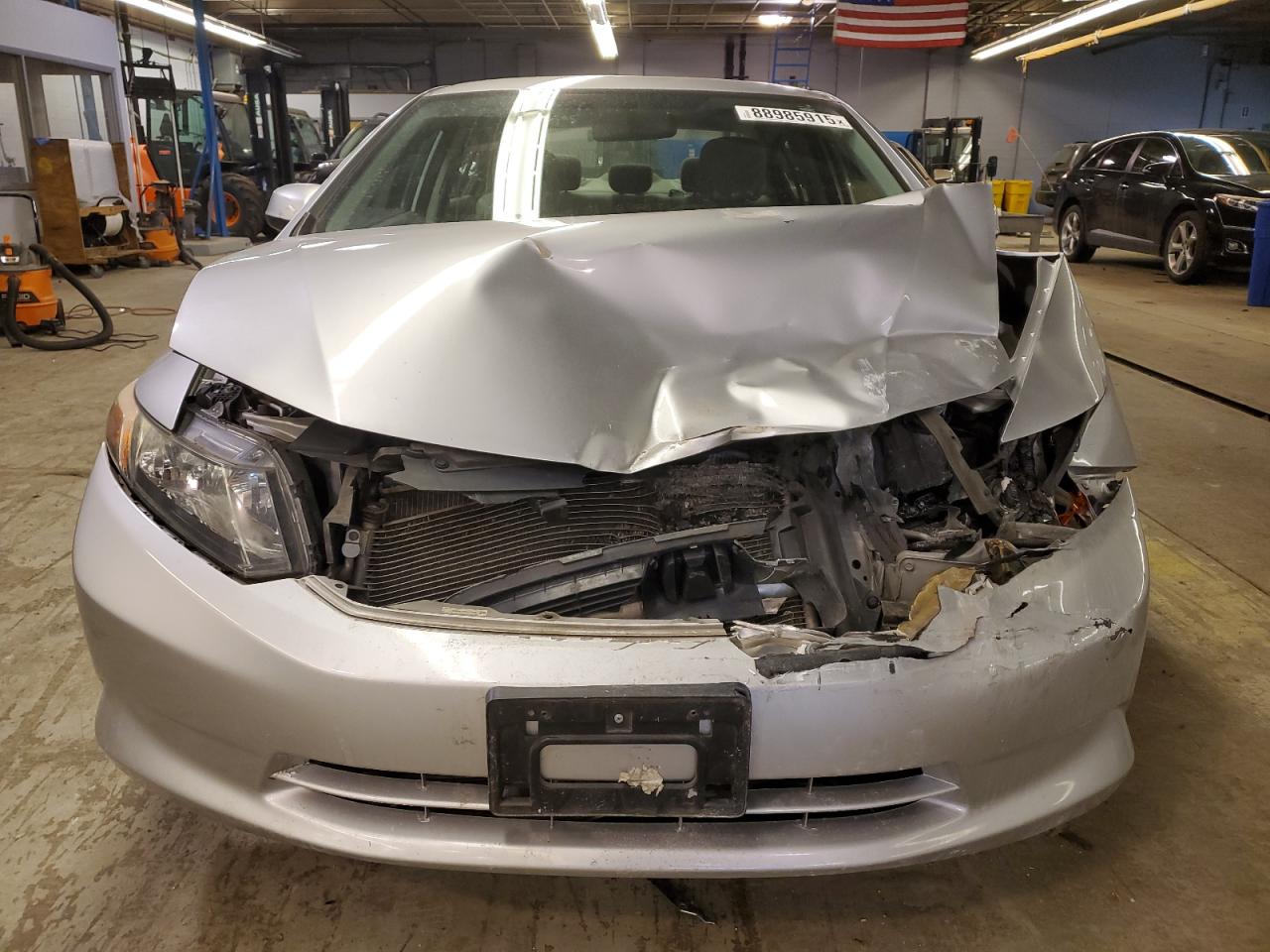2012 Honda Civic VIN 19XFB2F55CE099882 Copart auction photo, front end damage thumbnail 5