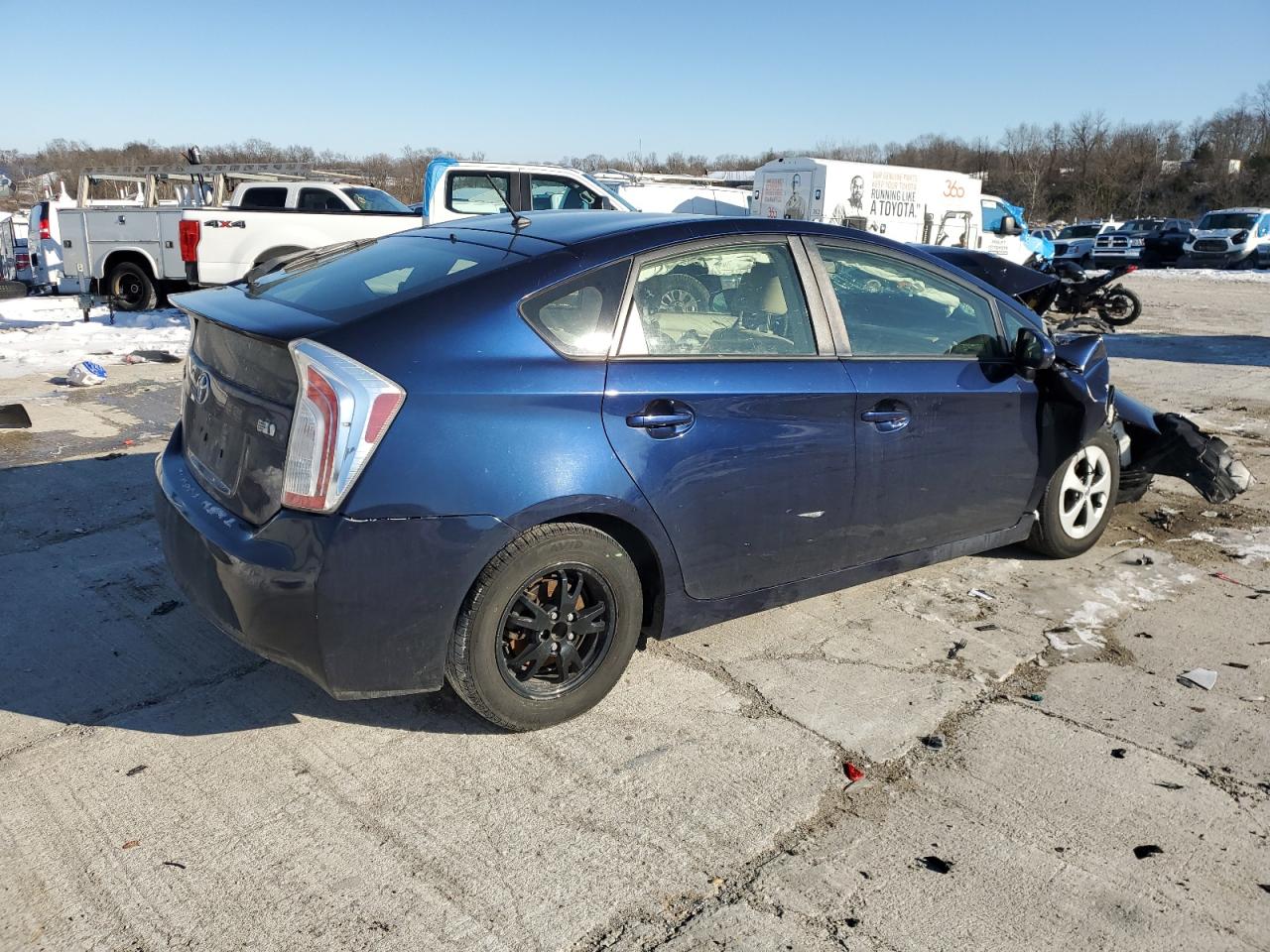 2015 Toyota Prius VIN JTDKN3DUXF0408474 Copart auction photo, front end / side damage thumbnail 3