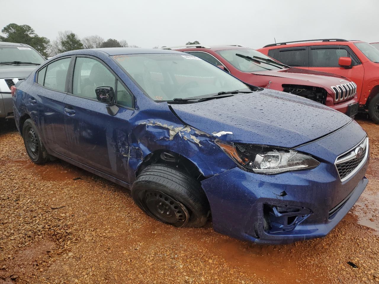 2018 Subaru Impreza VIN 4S3GKAA65J3620554 Copart auction photo, front end / side damage thumbnail 4