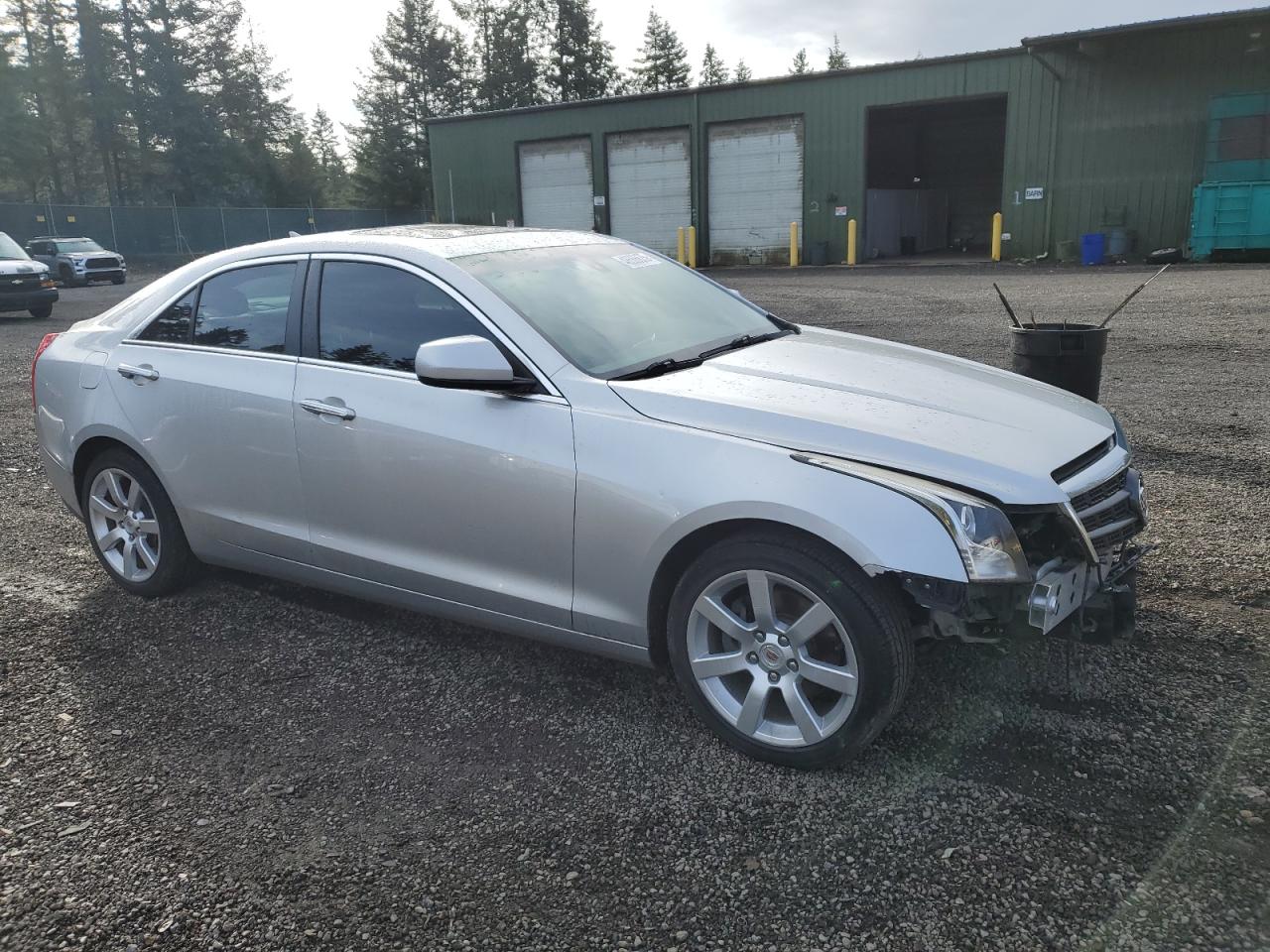 2014 Cadillac ATS VIN 1G6AA5RA1E0112858 Copart auction photo, front end damage thumbnail 4