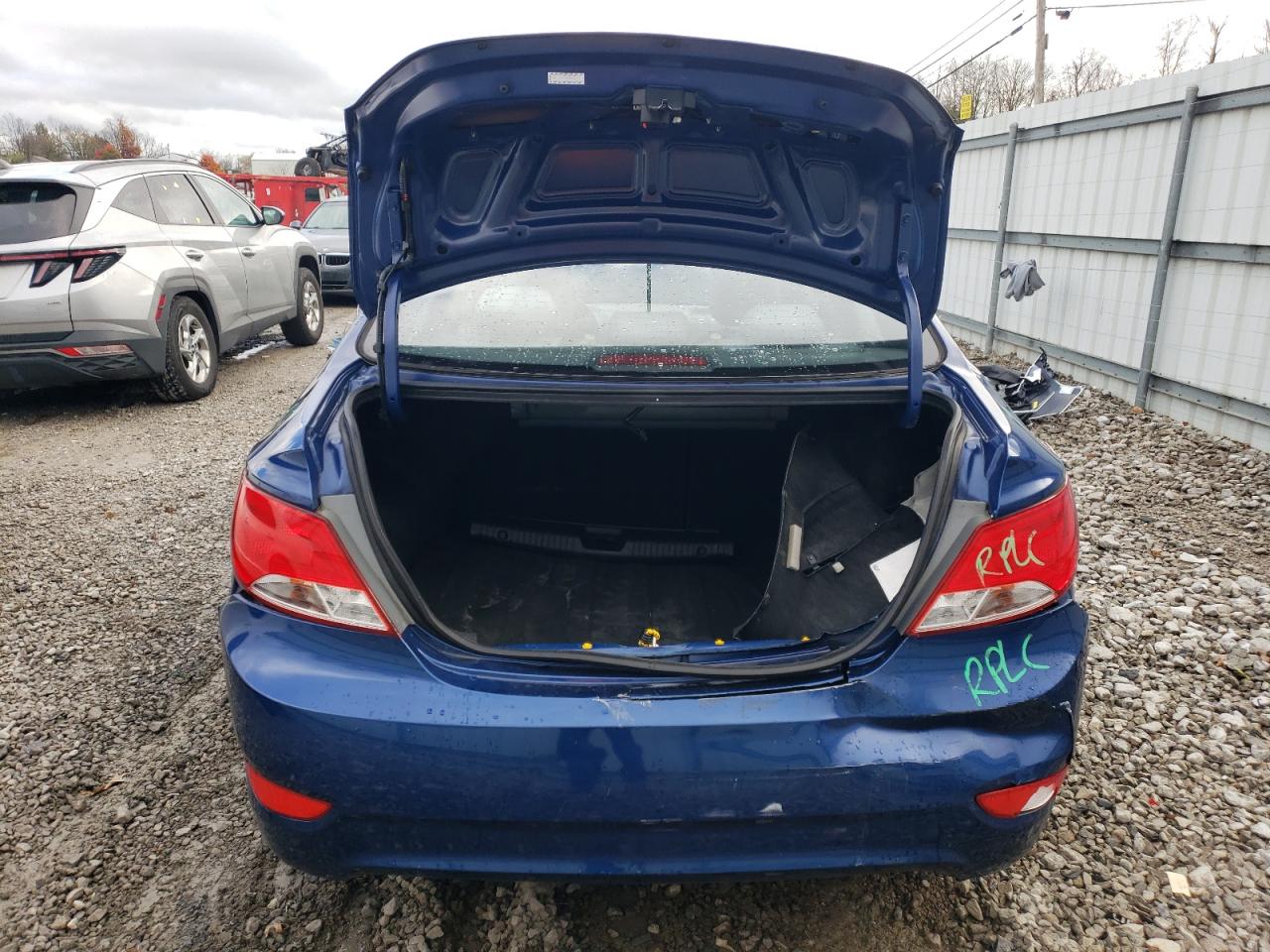 2016 Hyundai Accent VIN KMHCT4AE8GU012238 Copart auction photo, rear end / front end damage thumbnail 6