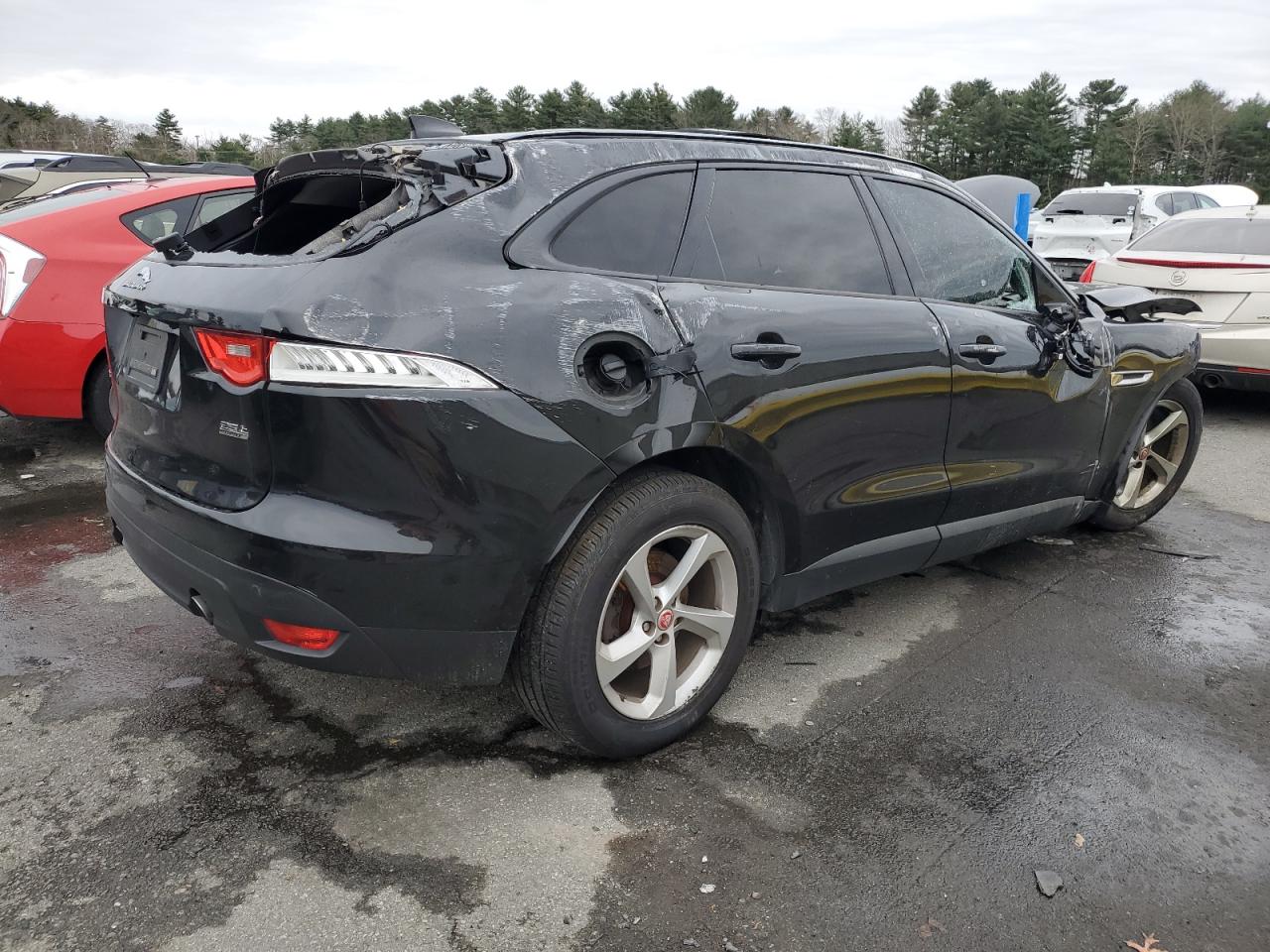 2018 Jaguar F-Pace VIN SADCJ2FX7JA291624 Copart auction photo, all over / front end damage thumbnail 3